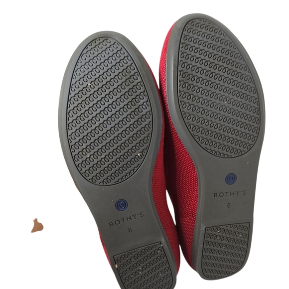 Red Women's Ballet Red Flats Size 6 - Picture 6 of 9